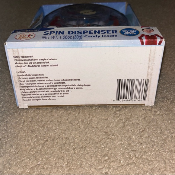 The Elf On The Shelf Candy Spin Dispenser Candy Inside. Christmas, New. Works - Picture 2 of 12
